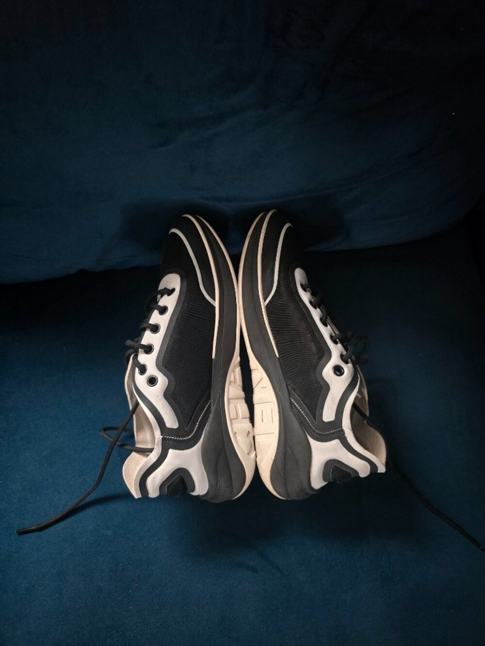 Chanel Women's Sneakers Black White G34763 Made in Italy - Picture 2 of 7